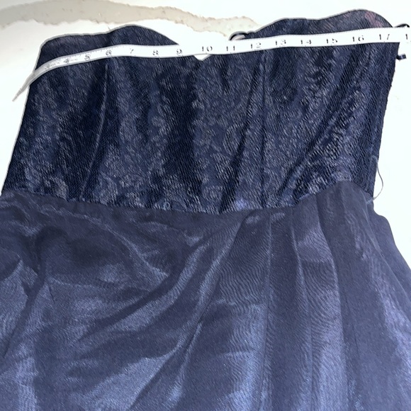 Kathryn Conover by Night. Navy Blue Strapless Cocktail Dress. Gently worn. Sz 10 - Picture 10 of 13